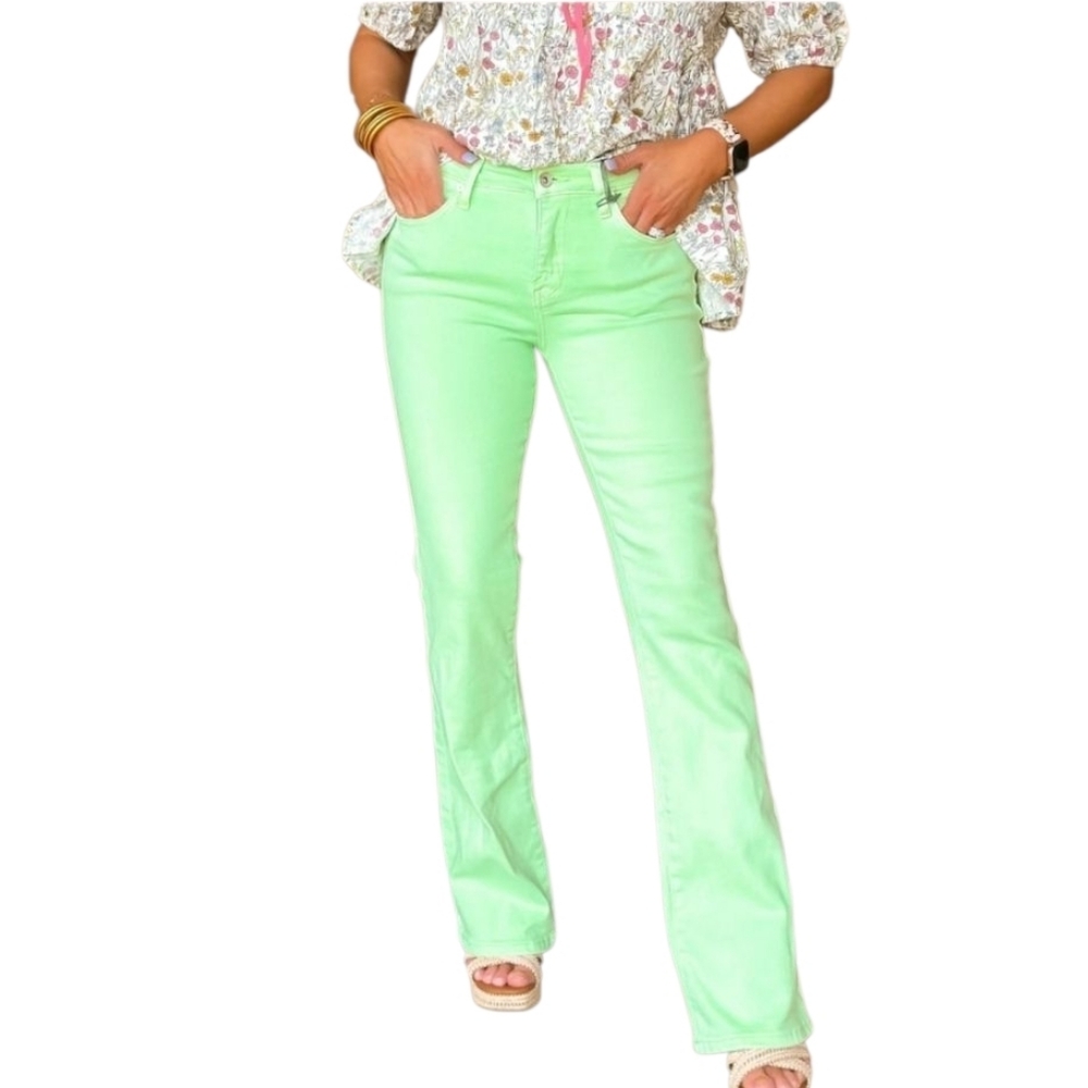 Women's Special A Green Boot Cut Jeans Sz 25/1